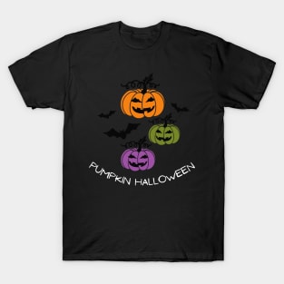 Pumpkin Halloween! Happy Fall Season Autumn Vibes Happy Halloween Thanksgiving and Fall Color Lovers T-Shirt